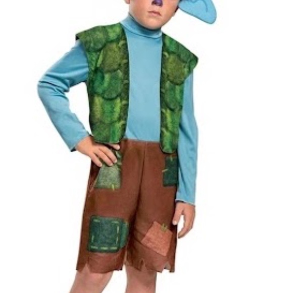 Trolls Branch Costume Kids Dreamworks Halloween Cosplay Small Size S/P 4-6 - Picture 1 of 5